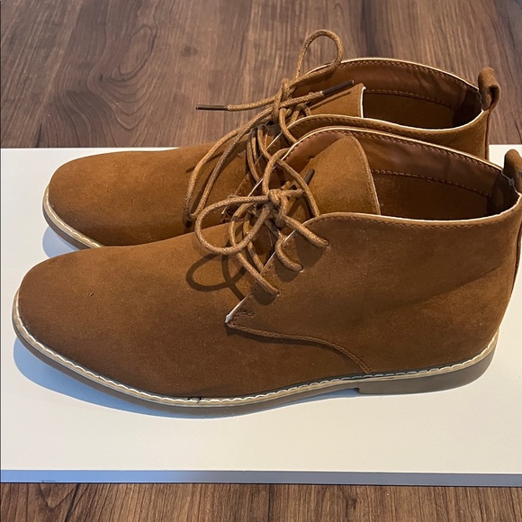 Boohoo Mens Tan Chukka Boots - Picture 1 of 8
